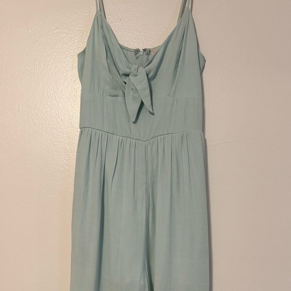 Francesca’s Size Small Light Blue Jumpsuit
